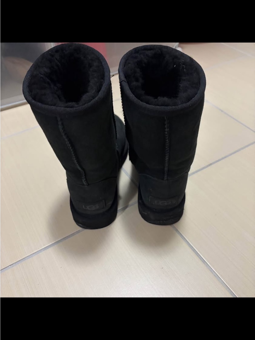 UGG Black Classic Short Shearling Boots